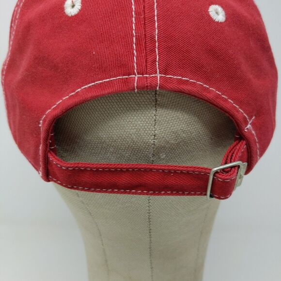 Adidas Indiana University Hoosiers Slideback Hat Red OSFM Embroidered Logo - Picture 9 of 13